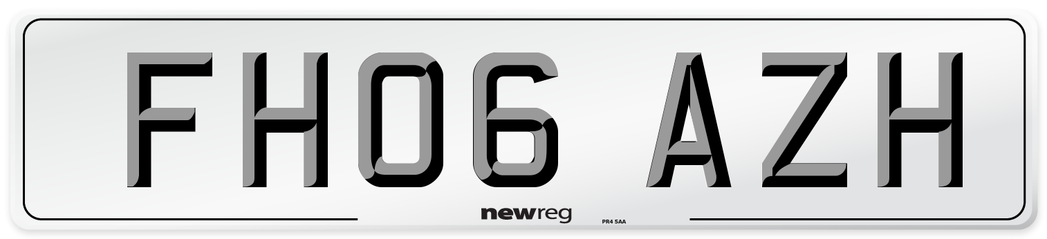 FH06 AZH Number Plate from New Reg